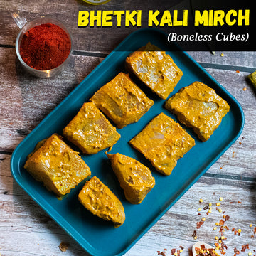 Kolkata Bhetki (Sea Bass) Kali Mirch (Boneless Cubes) Nt. Wt. 300g (6-8 pcs)