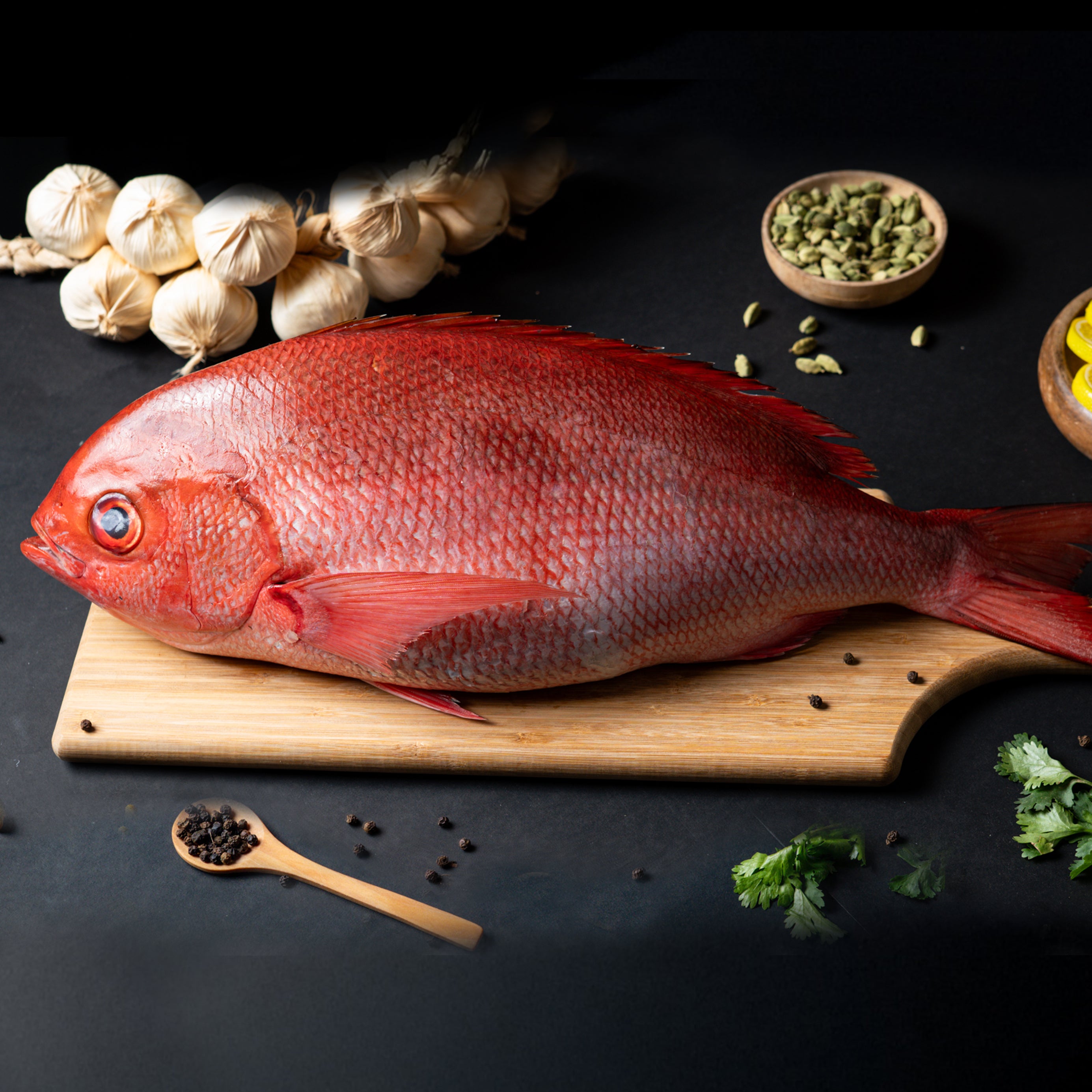 Red Snapper (Chempalli) Fish Boneless Fillets Nt. Wt. 280-320g (1-2 pcs)