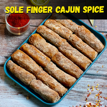 Cajun Spice Marinated Sole Fish Finger Nt. Wt. 380-420g (12-14 pcs)