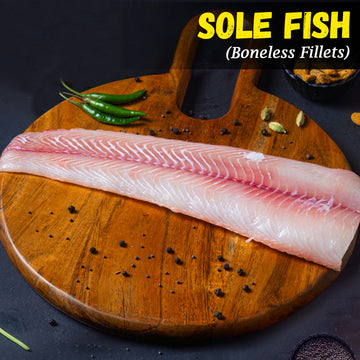 River Sole Fish (Murrel) Boneless Fillets Nt. Wt. 300g (1-2 pcs)