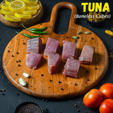 Tuna Fish (Choora Mach) Boneless cubes Nt. Wt. 300g (6-8 pcs)