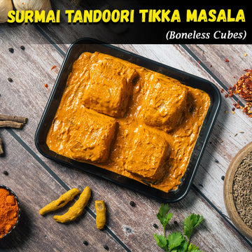 Surmai Tandoori Tikka Masala (Boneless Cubes) Nt. Wt. 300g (6-8 pcs)