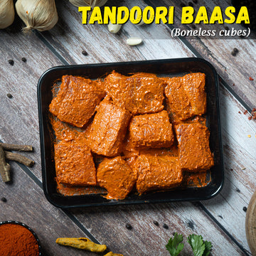 Tandoori Baasa (Boneless Cubes) (Pangasius, Basa) Nt. Wt. 300g (8-10 pcs)