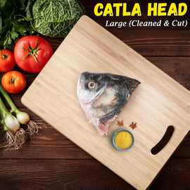 Catla Head - Large (Cleaned & Cut)