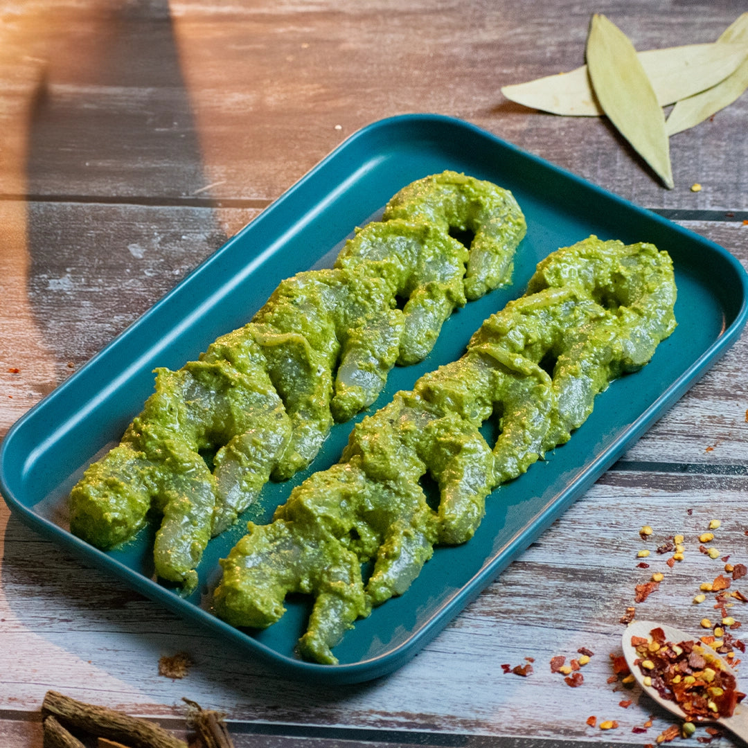 Hariyali Prawns (Peeled and Deveined) Nt. Wt. 250g (12-14 pcs)