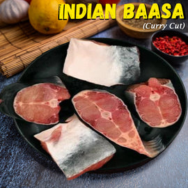 Indian Baasa (Pangasius, Basa) Curry Cut w/o head Nt. Wt. 500g (5-7 pcs)