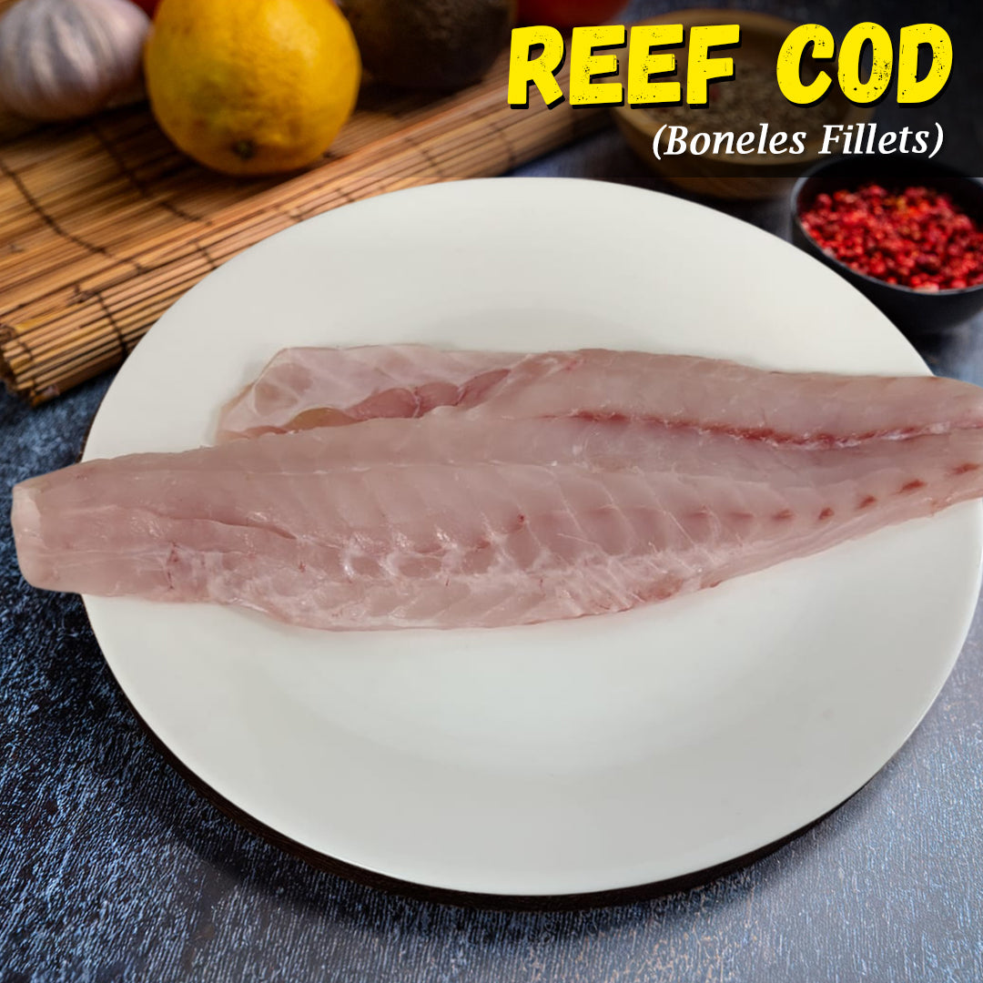 Reef cod Boneless Fillets Nt. Wt. 300g (1-2 pcs) – Dam Good Fish