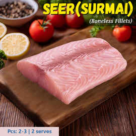 Seer (Surmai) Fish Boneless Fillets Nt. Wt. 300g