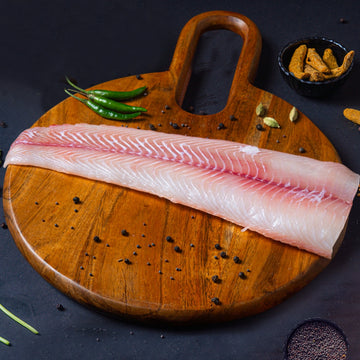 River Sole Fish (Murrel) Boneless Fillets Nt. Wt. 300g (1-2 pcs)