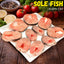 River Sol/Sole Fish (Murrel) Curry Cut w/o Head Nt. Wt. 500g (4-6 pcs)