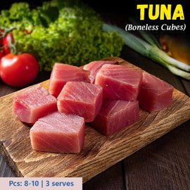 Tuna Fish (Choora Mach) Boneless cubes Nt. Wt. 300g