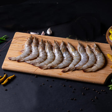 Tiger Prawns (Whole) Nt. Wt. 300g (8-10 pcs)