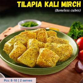 Tilapia Kali Mirch (Boneless cubes) Nt. Wt. 300g