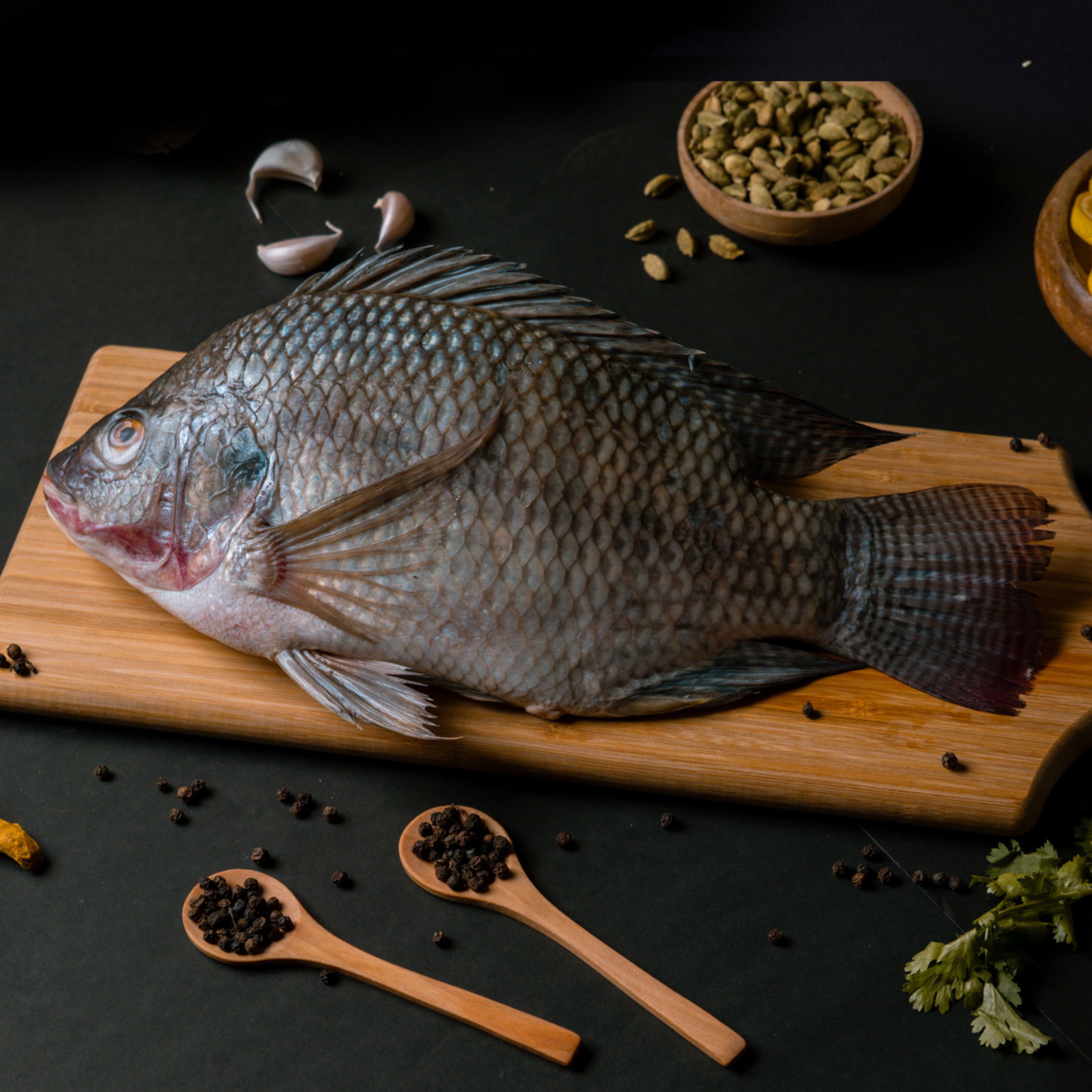 Garden Mint Tilapia Boneless Cubes Nt. Wt. 300g (10-12 pcs)