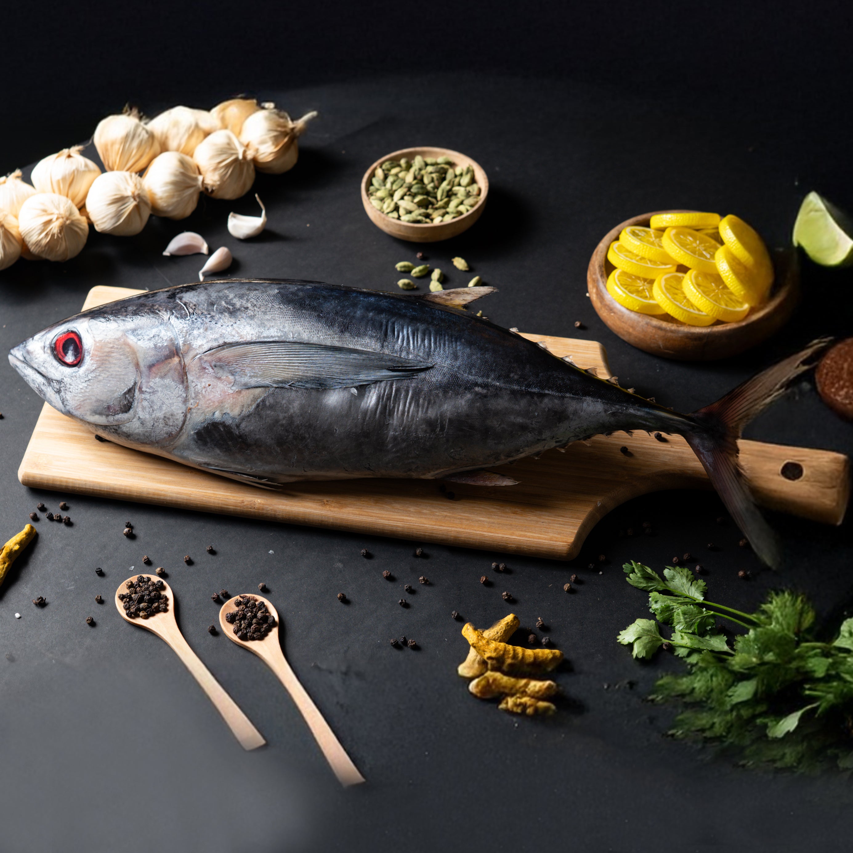 Tuna Fish (Choora Mach) Curry Cut Medium Nt. Wt. 500g (6-8 pcs)