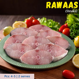 Rawaas (Indian Salmon)  Steaks Nt. Wt. 380g -420g