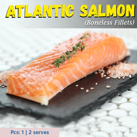 Atlantic Salmon Fillet Boneless Nt. Wt. 170-200g (1 pc)