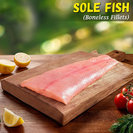 River Sole Fish (Murrel) Boneless Fillets Nt. Wt. 300g (1-2 pcs)