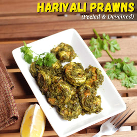 Hariyali Prawns (Peeled and Deveined) Nt. Wt. 250g (13-16 pcs)