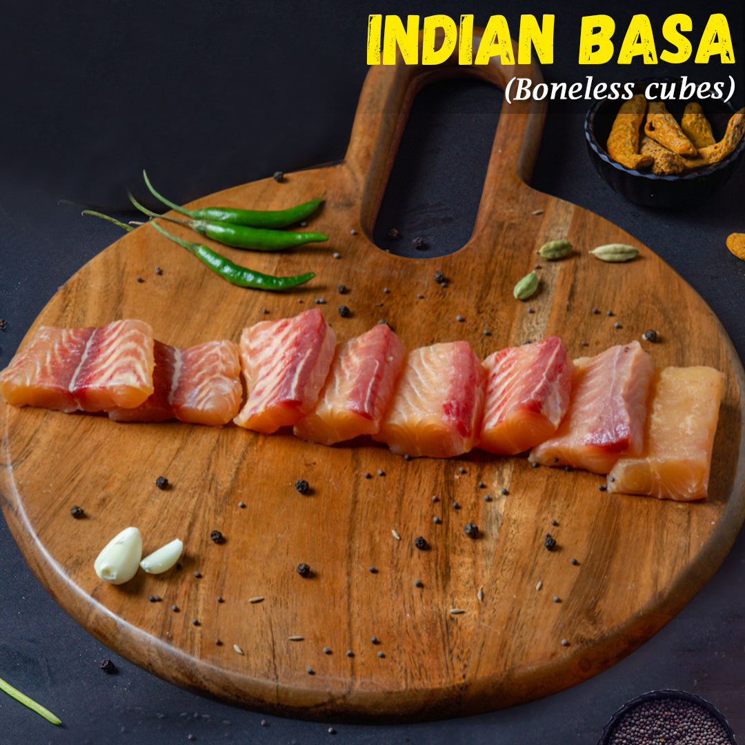 Basa Pangasius Boneless Fish Cubes 300g (8-10 pcs)