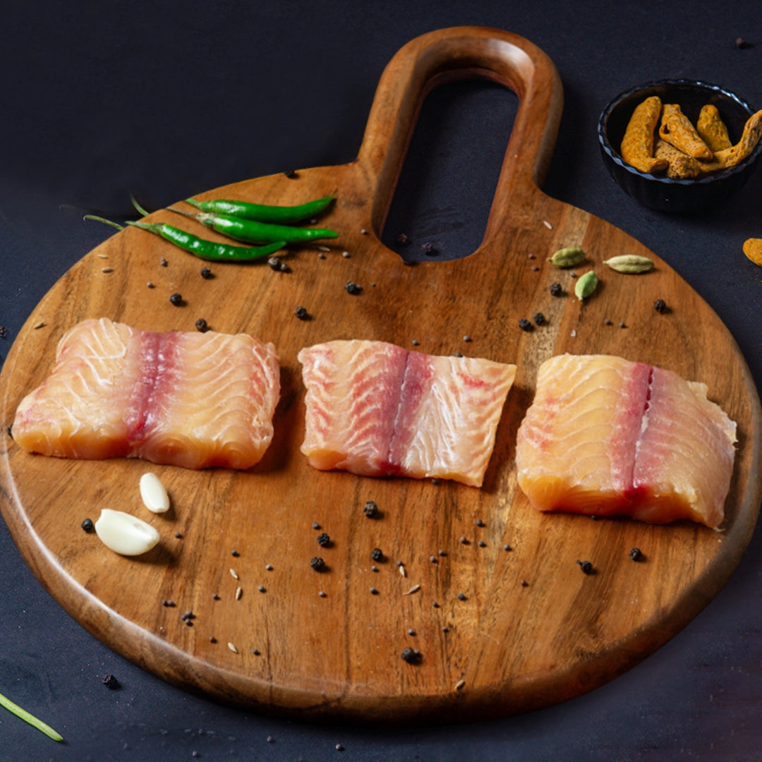 Indian Basa (Pangasius, Basa) Boneless Fry Cut Nt. Wt. 300g (3-4 pcs)