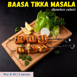 Indian Baasa Tikka Masala (Boneless Cubes)  (Pangasius, Basa) Nt. Wt. 300g