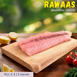 Rawaas (Indian Salmon) Boneless Fillets Nt. Wt. 300g