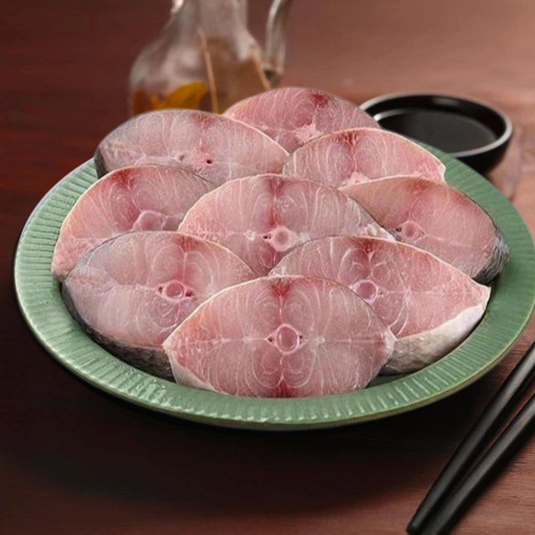 Rawaas (Indian Salmon, Gurjali, Vazhmeen) Steaks Nt. Wt. 380-420g (4-6 pcs)