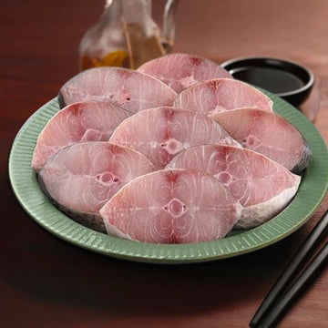 Rawaas (Indian Salmon, Gurjali, Vazhmeen) Steaks Nt. Wt. 380-420g (4-6 pcs)