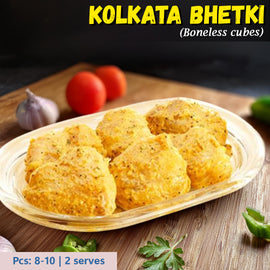 Kolkata Bhetki(Sea Bass) Kali Mirch (Boneless Cubes) Nt. Wt. 300g