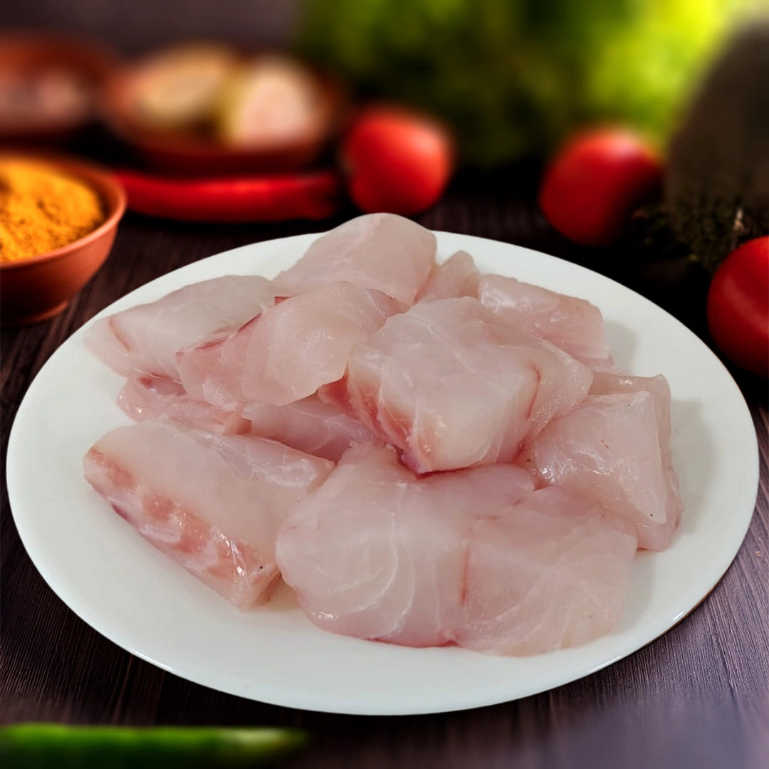 Reef cod Boneless Cubes Nt. Wt. 300g (8-10 pcs)