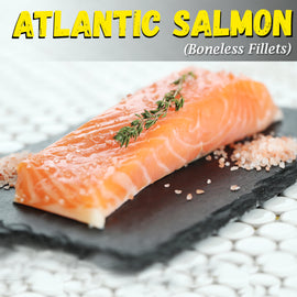 Atlantic Salmon Boneless Fillets Nt. Wt. 170-200g (1 pc)