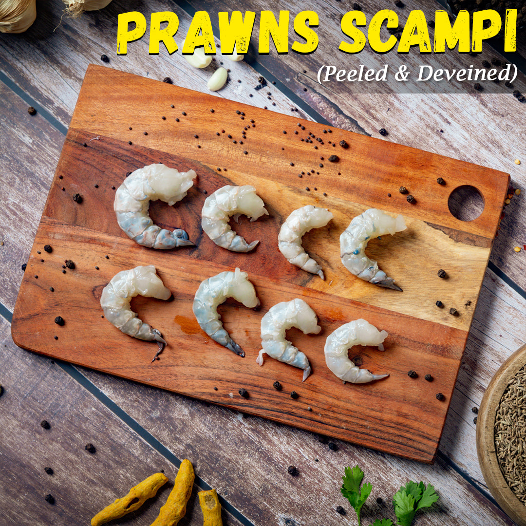 Prawns Scampi (Peeled & Deveined) Nt. Wt. 250g (10-12 pcs)