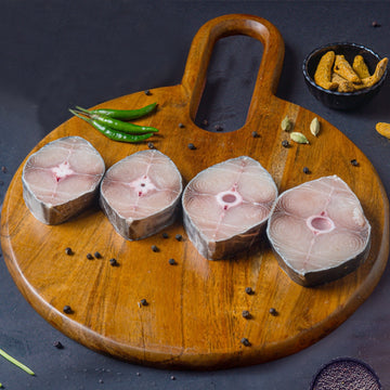 Seer (Surmai) Fish Steaks Nt. Wt. 370-400g (3-5 pcs)