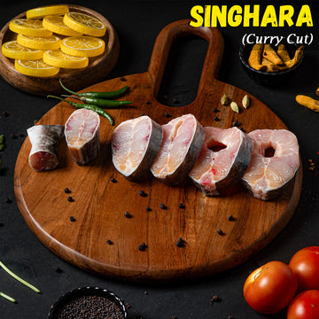 Singhara (Aar) Fish Curry Cut w/o Head Nt. Wt. 500g (5-7 pcs)