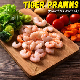 Tiger Prawns (Peeled & Deveined) Nt. Wt. 250g (14-16 pcs)