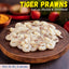 Tiger Prawns with tail on (Peeled & Deveined) Nt. Wt. 250g (15-18 pieces)