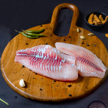 Tilapia (Jalebi) Fish Large Boneless Fillets Nt. Wt. 300g (1-2 pcs)