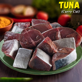 Tuna Fish (Choora Mach) Curry Cut Medium Nt. Wt. 500g (6-8 pcs)