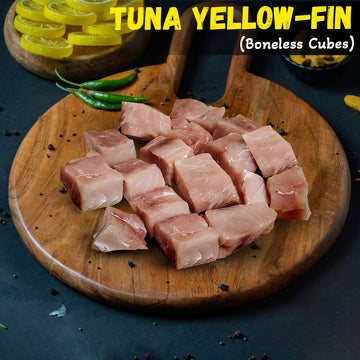 Yellow Fin Tuna Boneless Cubes Nt. Wt. 300g
